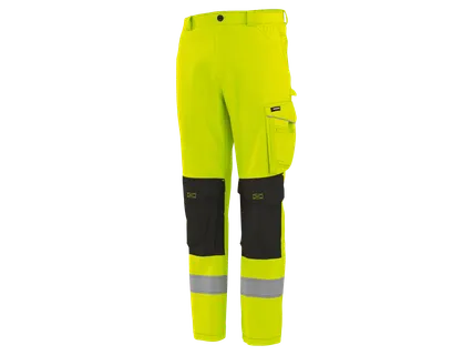 Profi láthatósági / fényvisszaverő softshell munkásnadrág