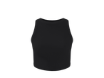 Crop top canelado Esmara preto para mulher.