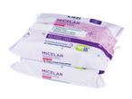 Três pacotes de lenços demaquilantes micelares Crem para pele normal e mista.