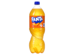 Fanta sinaasappel, light variant in een plastic fles.