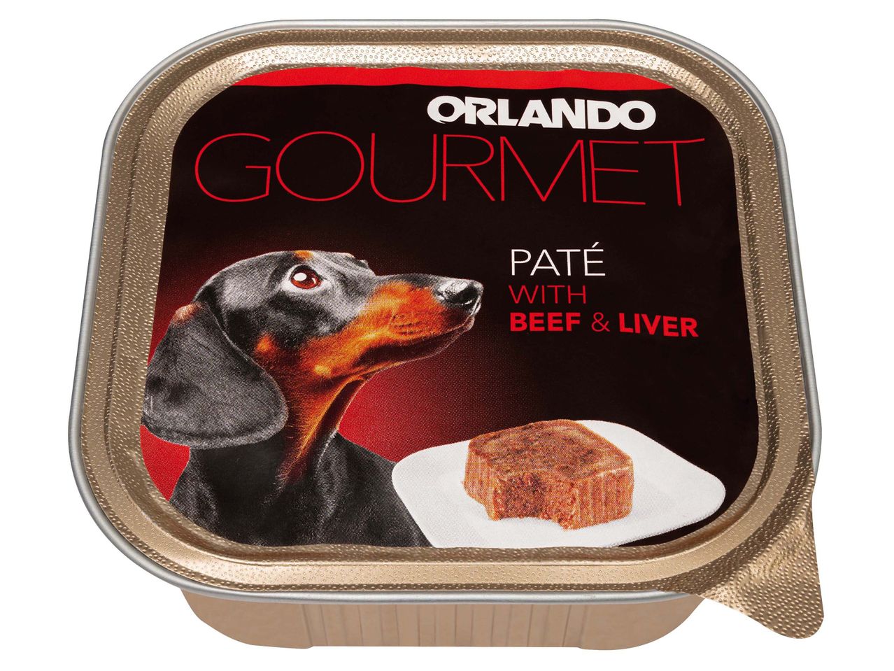 Orlando Gourmet: marha- és májpástétom kutyáknak.