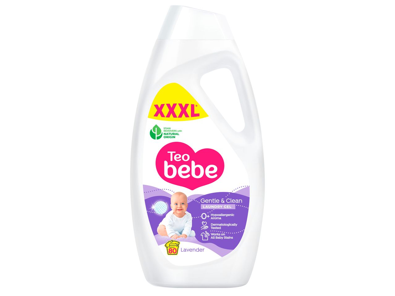 Течен препарат за пране Teo Bebe, 3.6 l/опаковка.