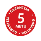 5 metų garantija