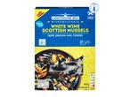 Lighthouse Bay XXL white wine Scottish mussels, microwaveable.
