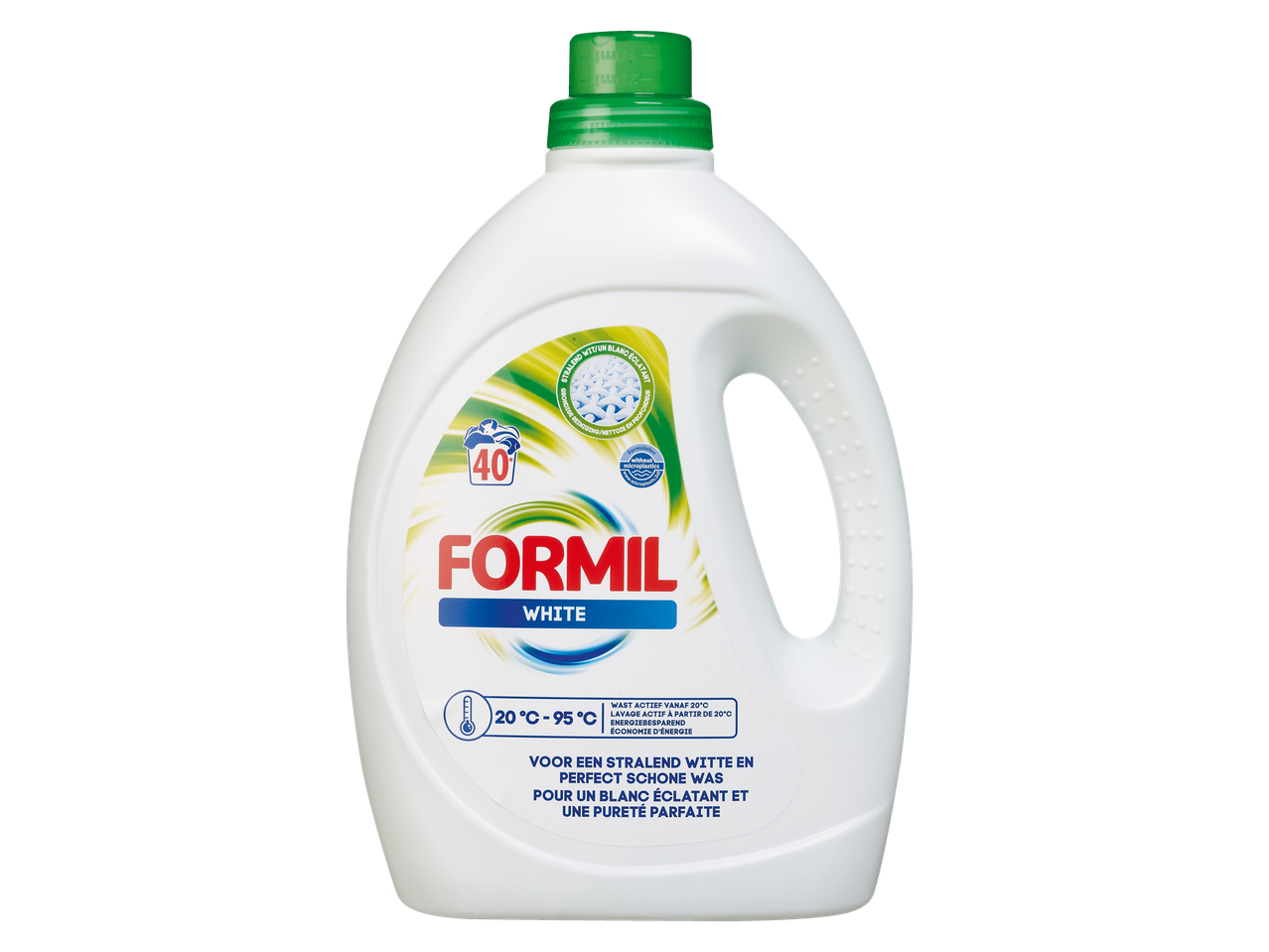 Lessive Formil White pour un blanc éclatant et une pureté parfaite.