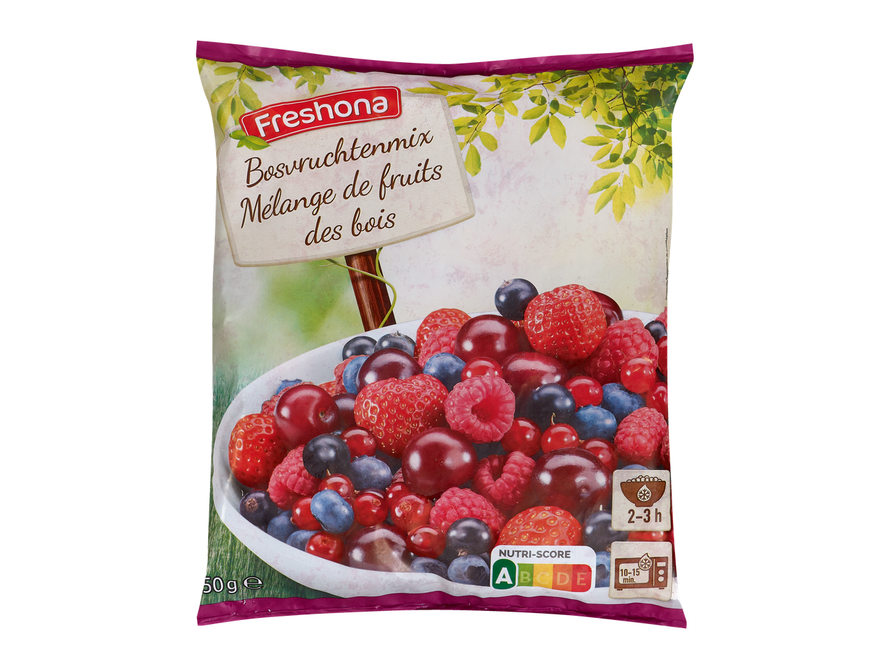 Sachet de mélange de fruits des bois Freshona avec Nutri-Score A