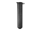Black plastic tube with a cap and a pointed bottom, possibly for gardening or outdoor use.