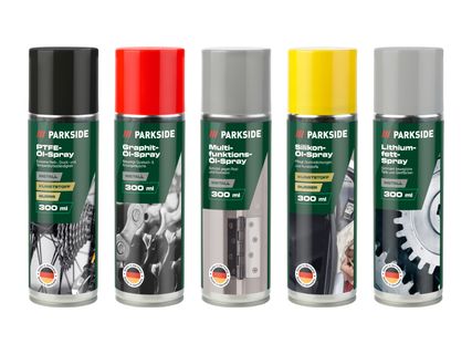 PARKSIDE® Multifunktions-Öl/Silikon-/Graphitöl-/PTFE-/Lithiumfett-Spray