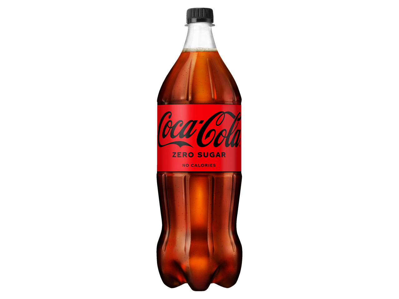 Coca-Cola Zero Sugar in een plastic fles.