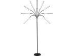 Candeeiro de pé LED LIVARNO com 10 cabeças de luz ajustáveis numa base preta.