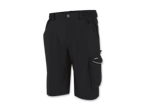 Schwarze Arbeitsshorts mit elastischem Bund und Seitentasche