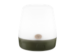 Lanterna de campismo CRIVIT com base verde e botão de ligar/desligar