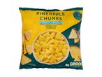 Frozen pineapple chunks, perfect for mocktails.