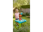 Lupilu Sand and Water Activity Table with a child playing in a garden.