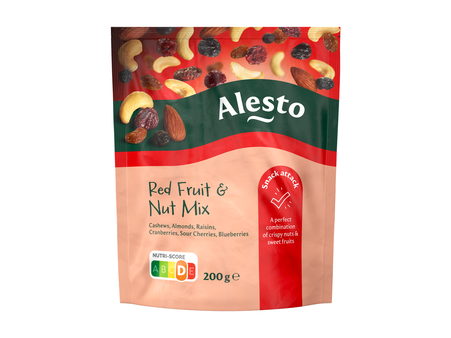 Rood fruit & notenmix
