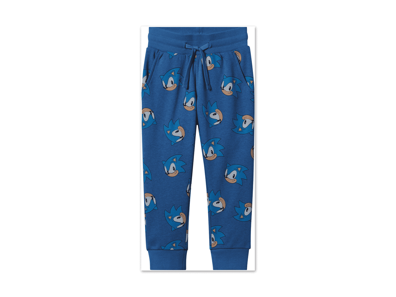 Blaue Jogginghose für Kinder mit Sonic the Hedgehog-Motiven