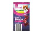 Coshyda Cat Nibbles salmon treats: crunchy outside, creamy inside.