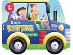 Libro per bambini 'Il mio trattore', con illustrazioni colorate di un trattore e bambini.