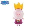 Peppa Pig plush toy dressed as a queen.