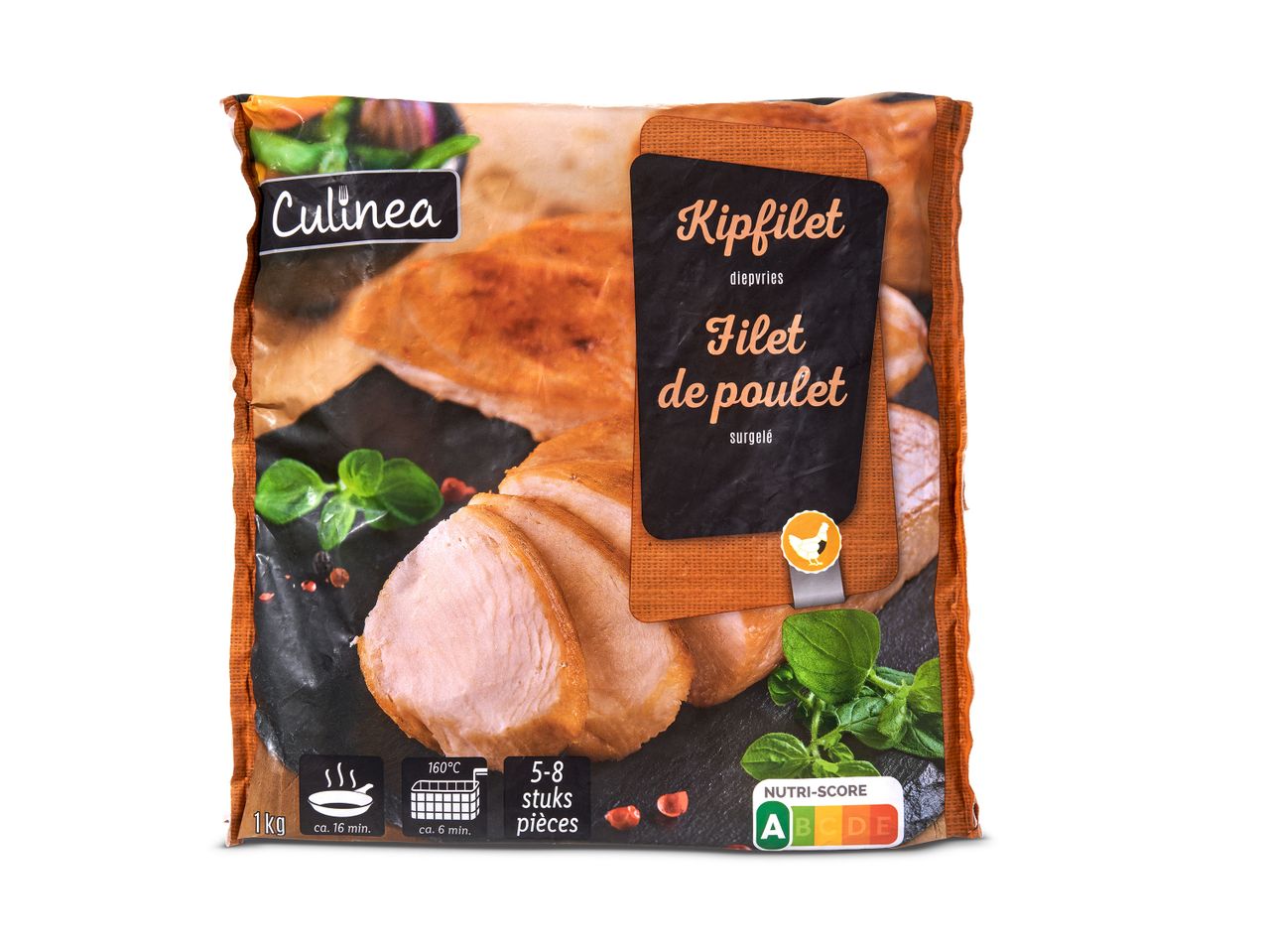 Verpakking Culinea Kipfilet diepvries kipfilets.