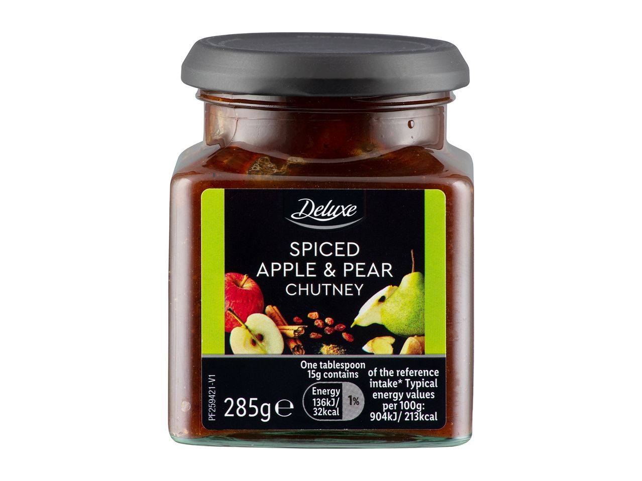 Deluxe Spiced Apple & Pear Chutney: 285g jar.