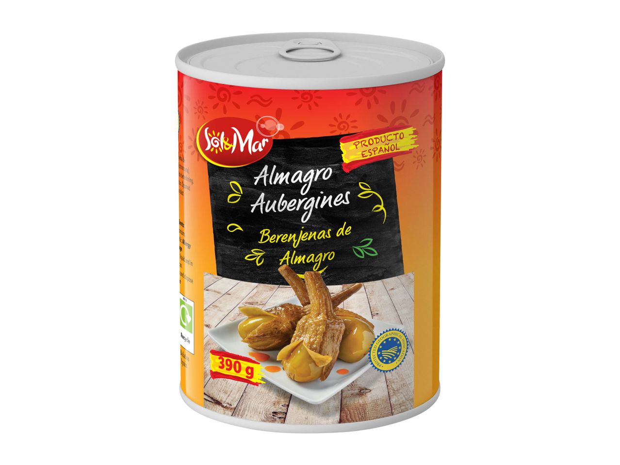 Sol&Mar Almagro aubergines in a can.