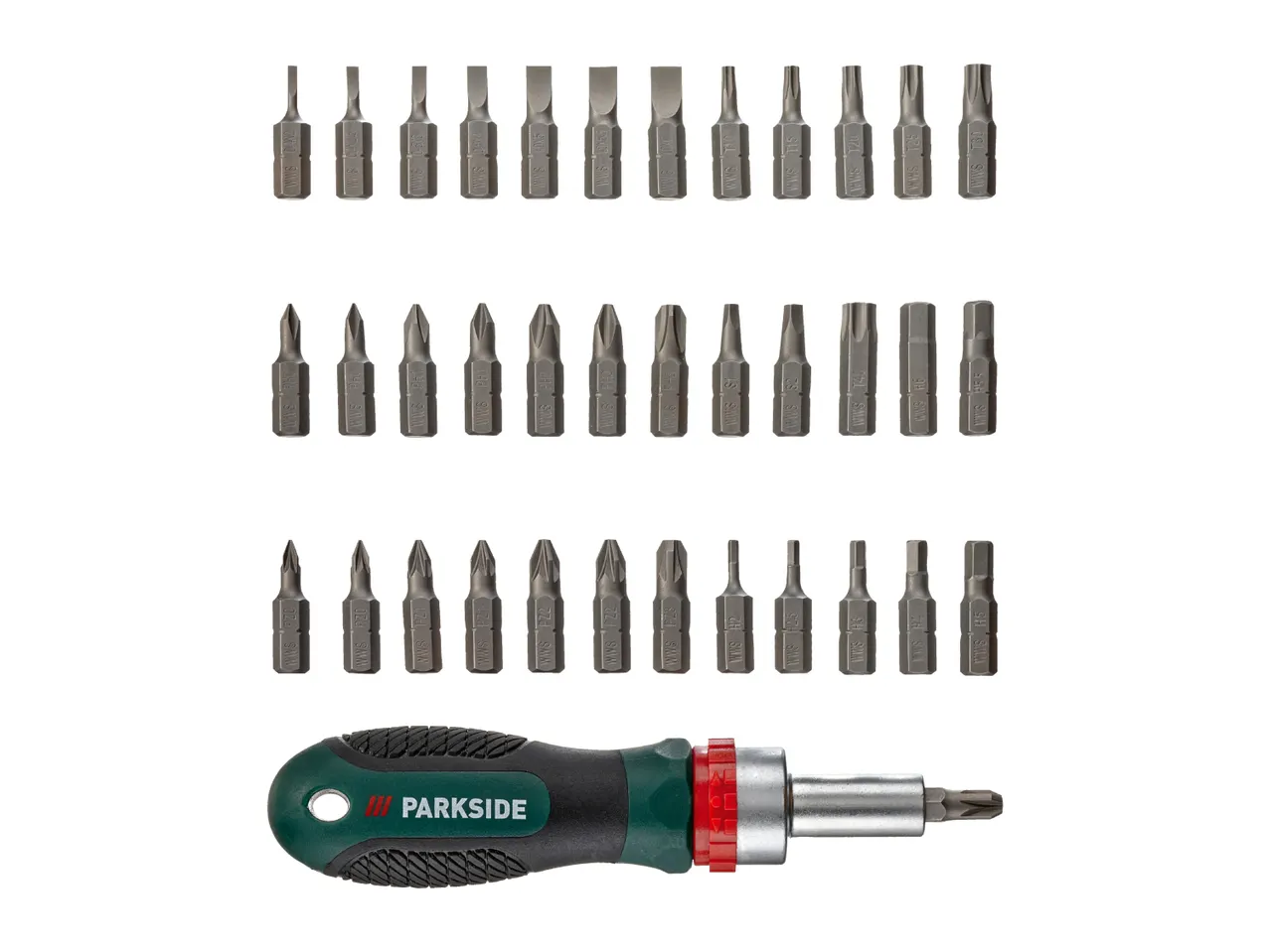 Parkside Ratchet Screwdriver Set - 38 Piece Set