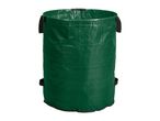 Green garden waste bag with handles
