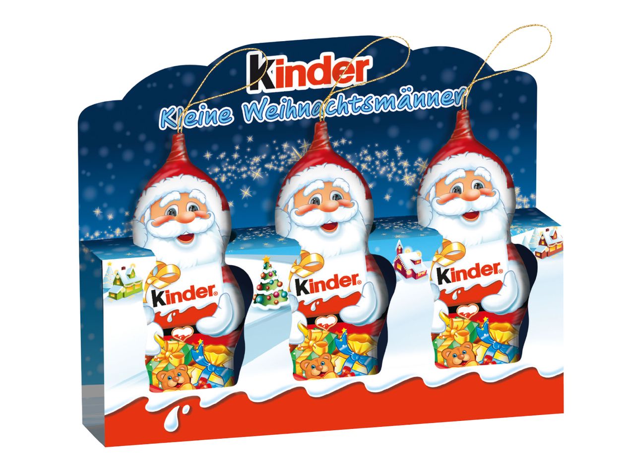 Mene koko näytön tilaan: Kinder Suklaajoulupukki 3-pack - Kuva 1
