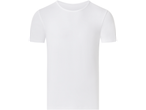 Wit heren ondershirt met korte mouwen.