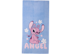 Plavi ručnik za kupanje s Angelom iz Lilo i Stitch.