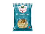 Pose med mozzarella-tern, mild og cremet, ideel til pizza, 150g.
