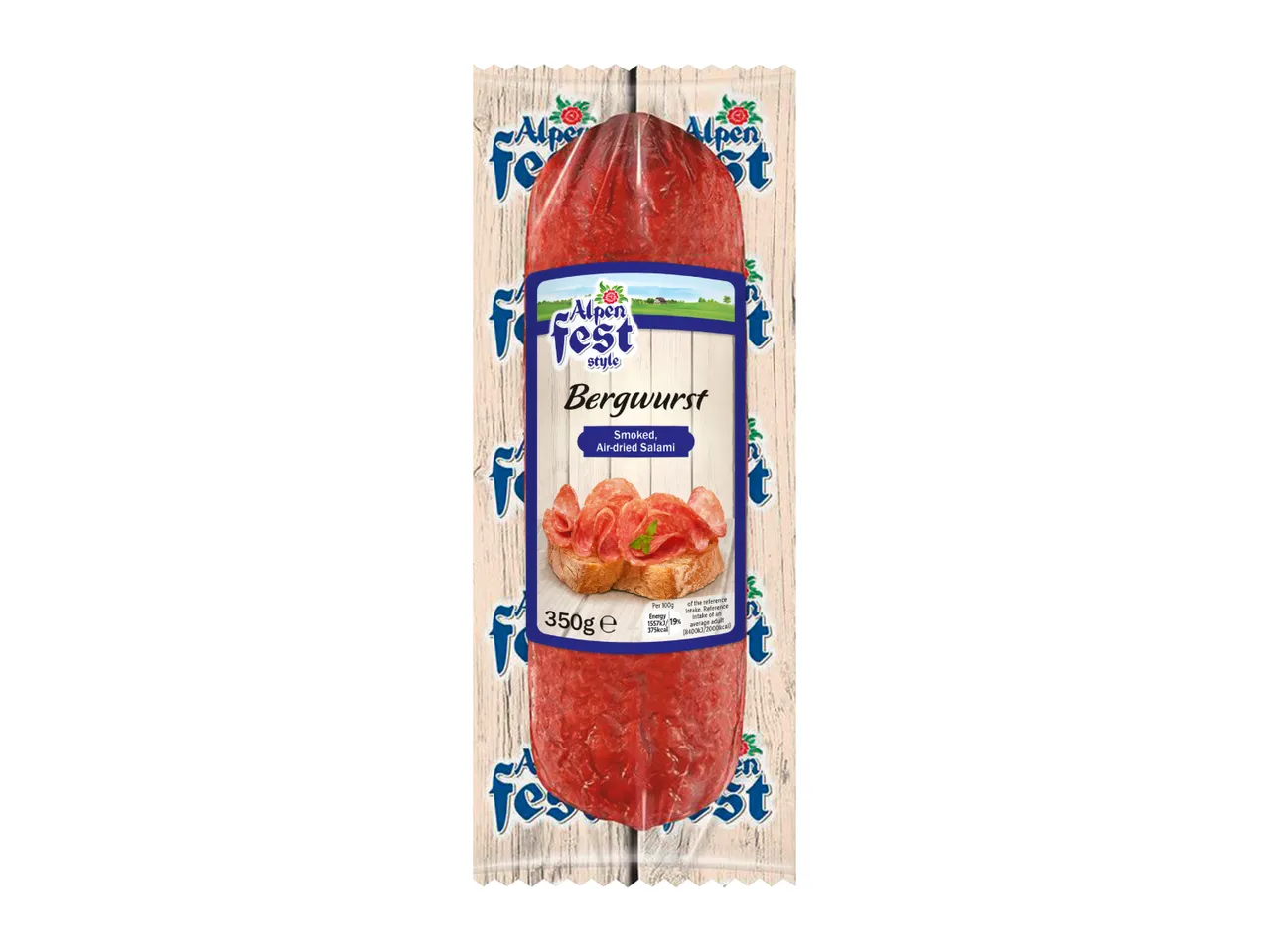 Smoked, air-dried salami Bergwurst, 350g