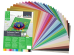 Комплект цветни картони Crelando с 25 листа в различни цветове за творчески дейности.