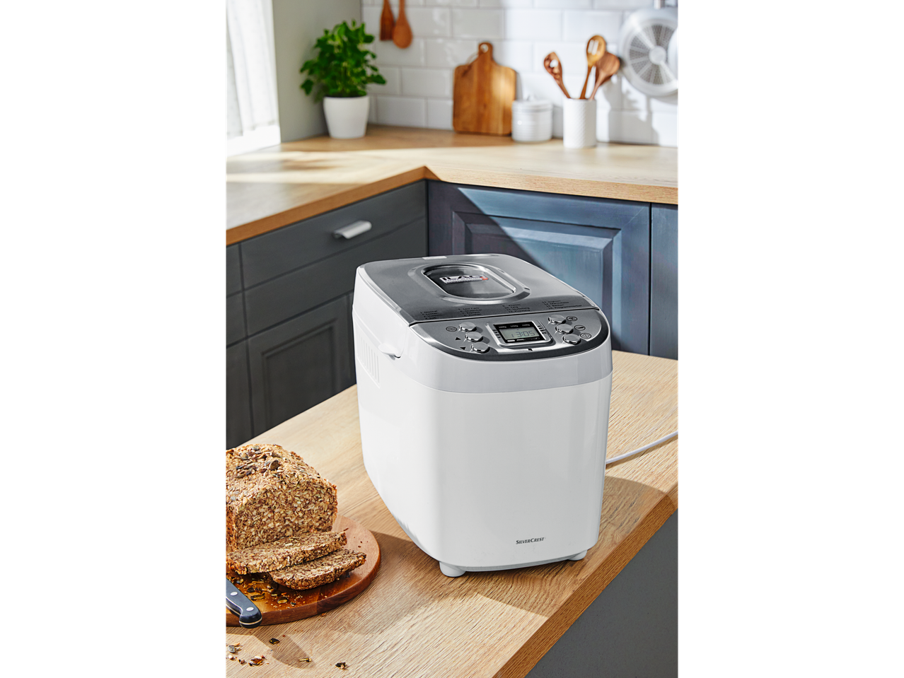 Homemade bread with SilverCrest bread maker.