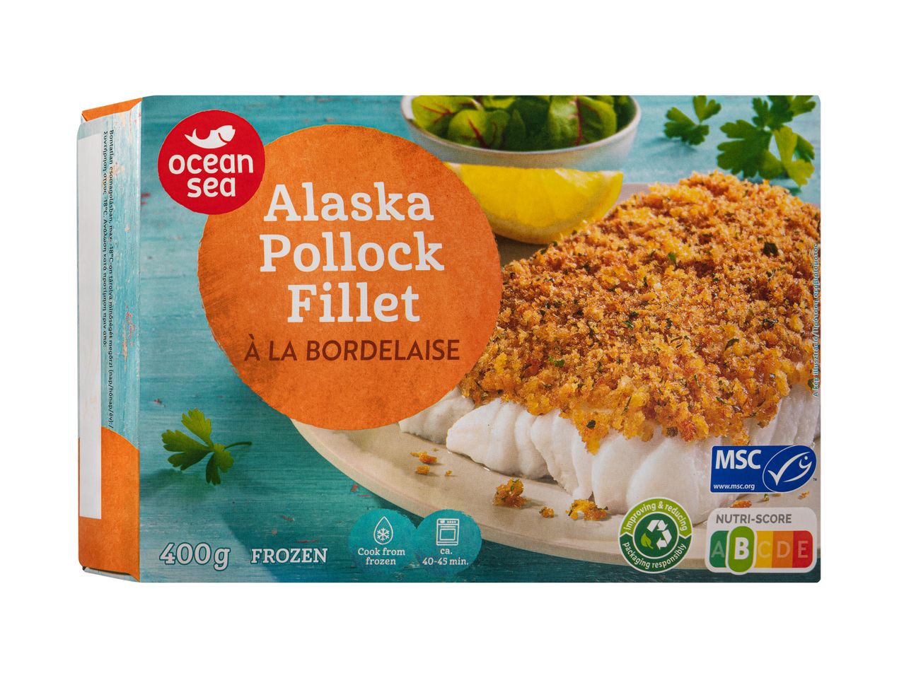 Fagyasztott Alaszkai Pollockfilé à la bordelaise, Ocean Sea.