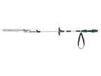 PARKSIDE® 710W Long-Reach Hedge Trimmer with an adjustable head and shoulder strap.