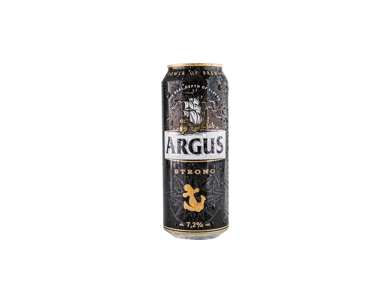 Argus Strong alaus skardinė.