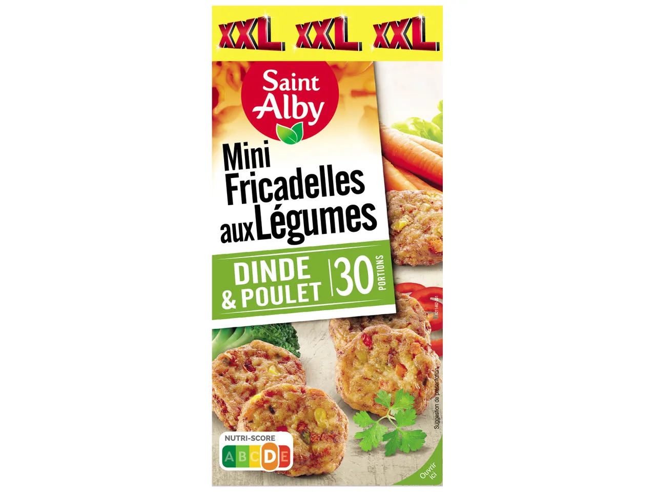 Mini fricassées Saint Alby aux légumes, dinde & poulet (30 portions).