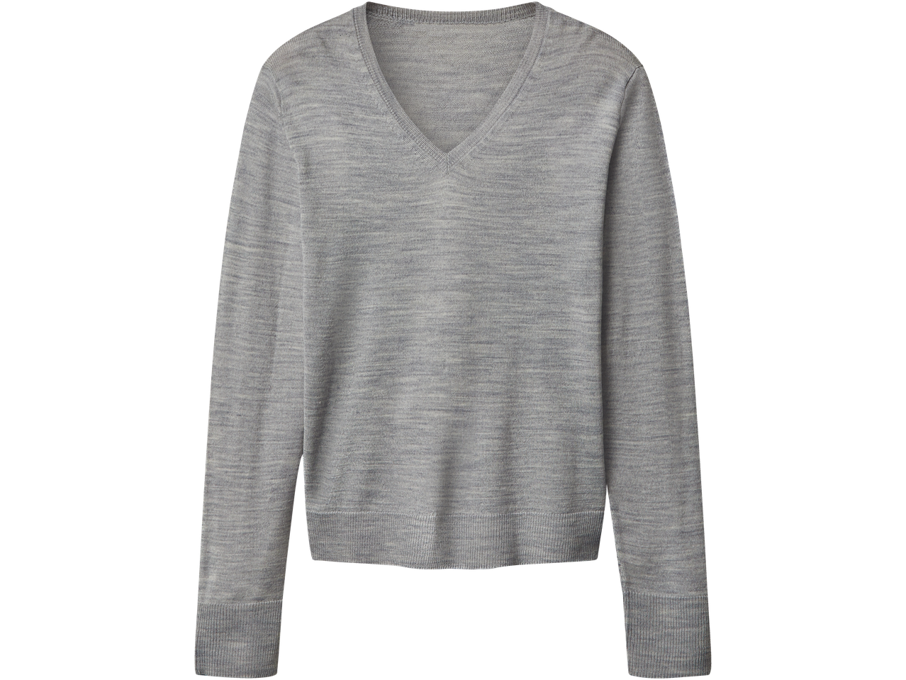 Esmara plonas megztinis pilkos spalvos su V formos iškirpte