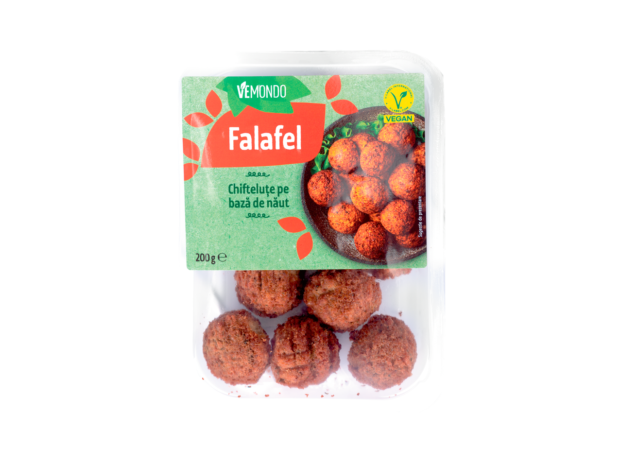 Vemondo Falafel, chifteluțe pe bază de năut, 200g, vegan