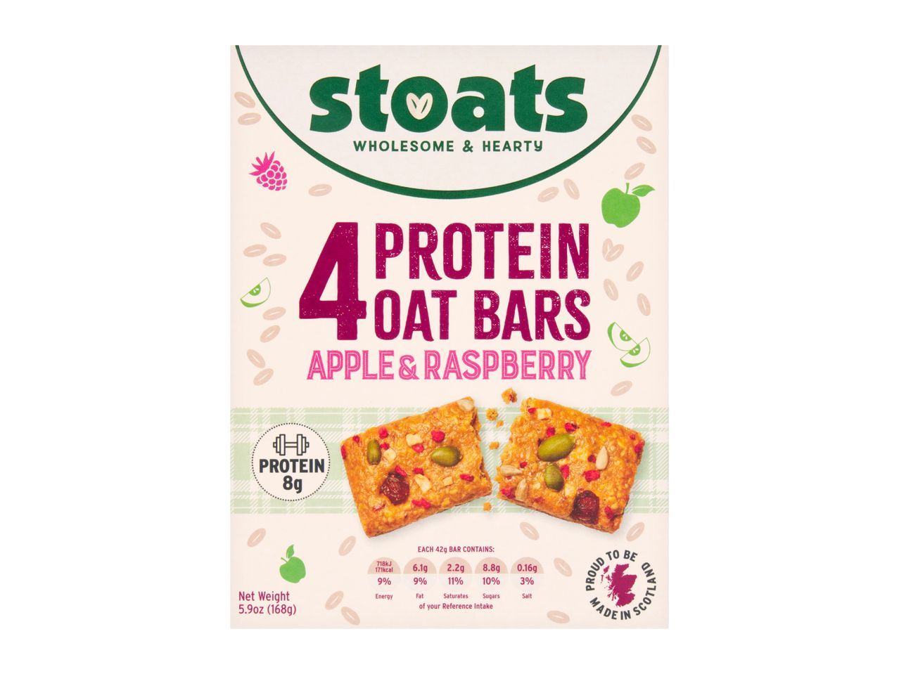 Protein Oat Bars Assorted 4x42g