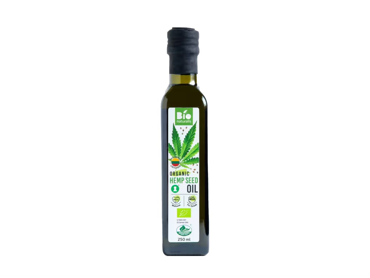 Bio naturalis ekologiškas kanapių sėklų aliejus (250 ml).