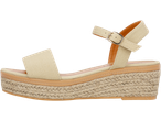 Sandale cu platformă ESMARA pentru femei, cu baretă la gleznă și talpă espadrilă.