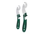 Two Parkside adjustable wrenches, one larger than the other, are shown against a white background.