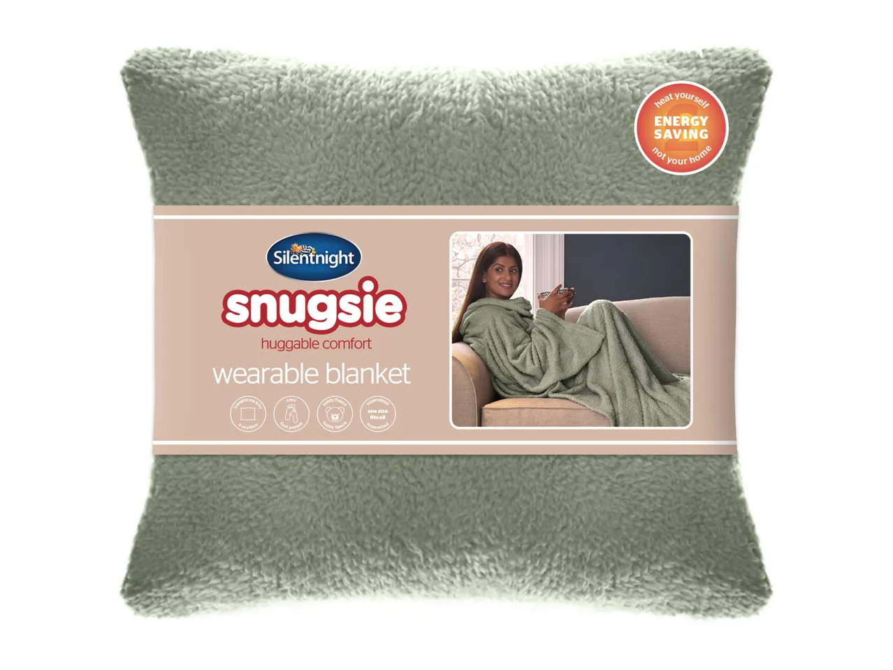 Go to full screen view: Silentnight Snugsie Wearable Blanket - Image 7