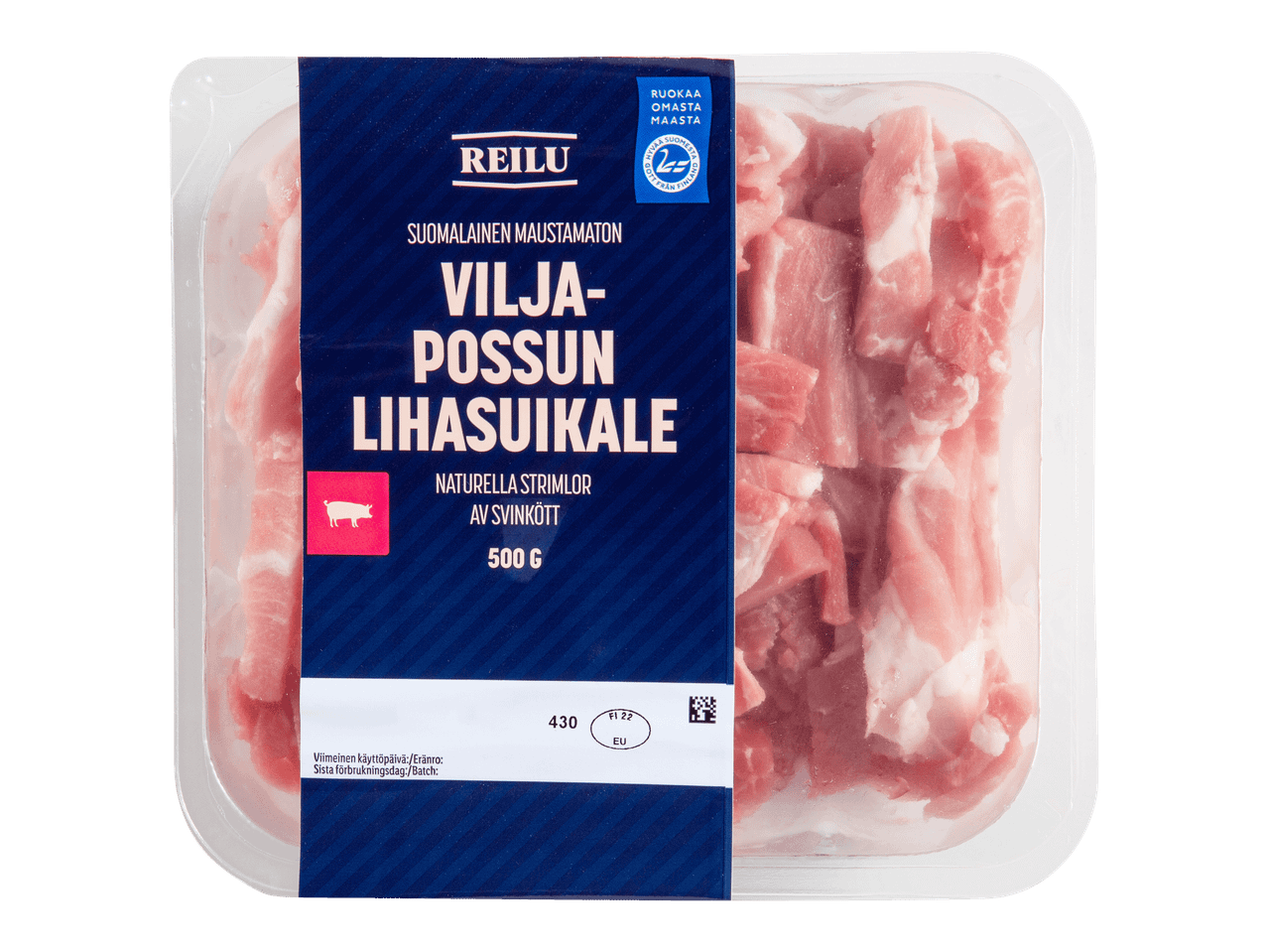Reilu Vilja-Possun Lihasuikale -pakkaus, 500 g.