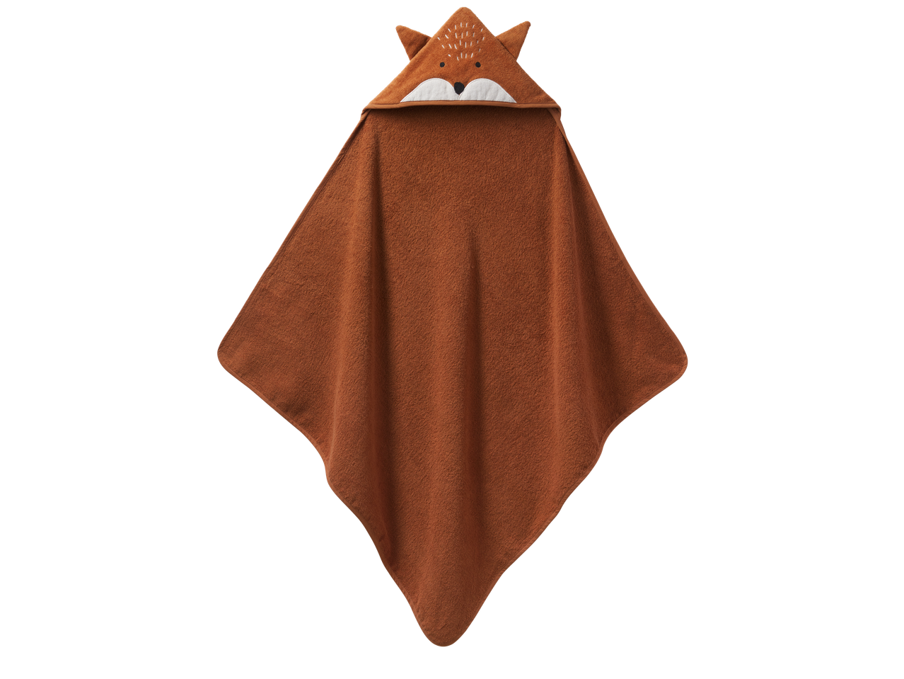 Lupilu babydoek met capuchon in de vorm van een vos.