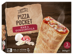 Trattoria Alfredo Pizza Pocket: presunto, gorgonzola. 3 fatias, congelado.
