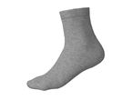 Single grey ankle sock, shown from the side.